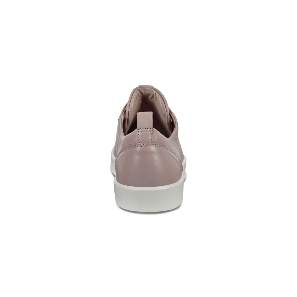 Womens Sneakers - ECCO Soft 8 3-Eyelet - Grey - 7384KLFMB